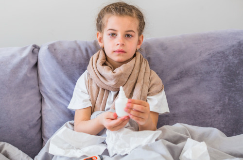 Causes of sore throat in children